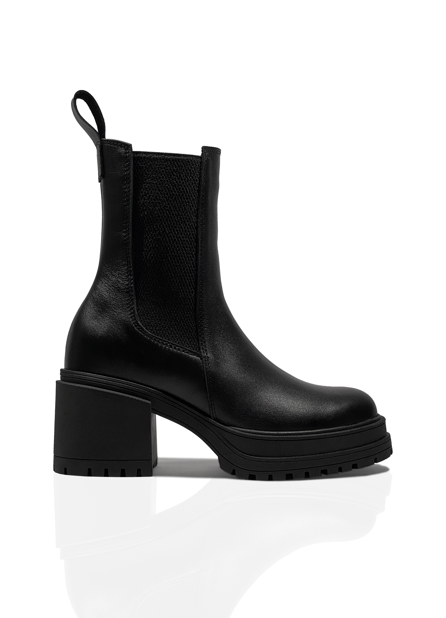 Картинка Черевики чорні шкіряні